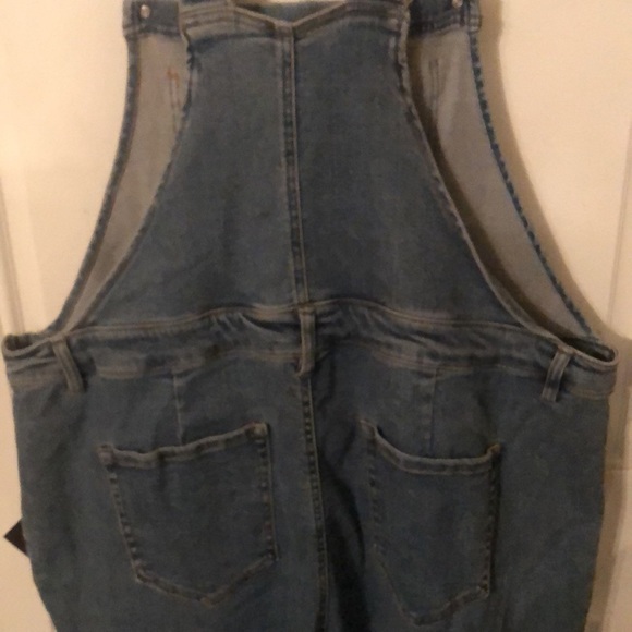 NWT Ava & Viv Denim Medium Wash Overalls - Picture 14 of 16